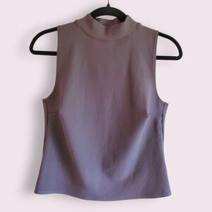 FLX Active Outdoor‎ Sleeveless Mock Neck Ribbed Top Womens Size M
